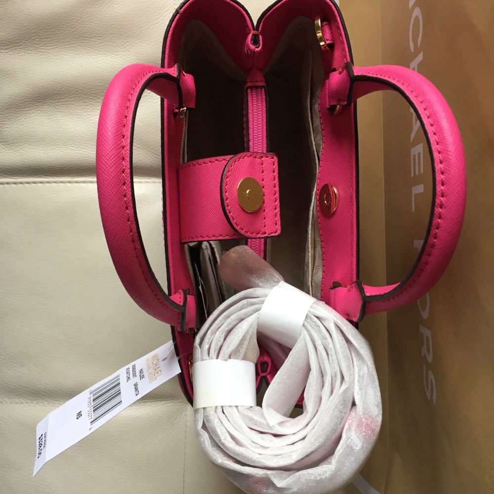 NWT MICHAEL KORS HAILEE GRANITA PINK SATCHEL BAG - Picture 7 of 8